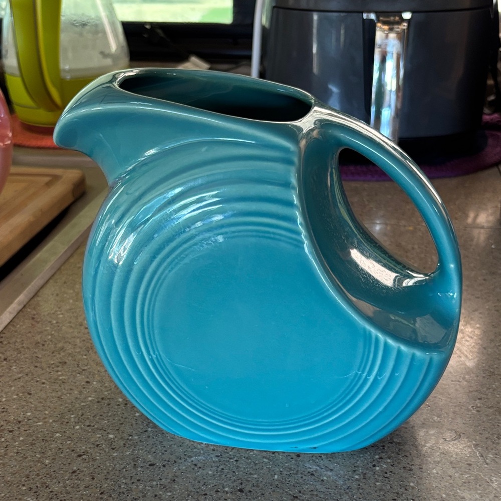 Fiestaware Turquoise 64oz Large Disk Pitcher
